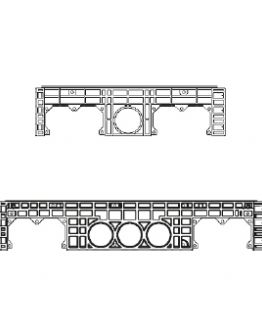 Rám k šachtě EK 508, výška 220 mm