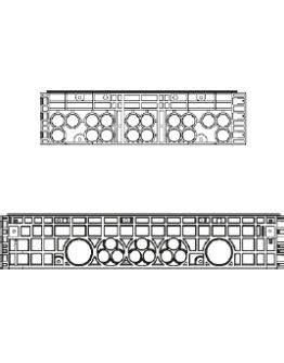 Rám k šachtě EK 508, výška 220 mm