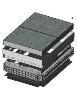 Základ šachty EK 508, B125, poklop ocel zádlažba 